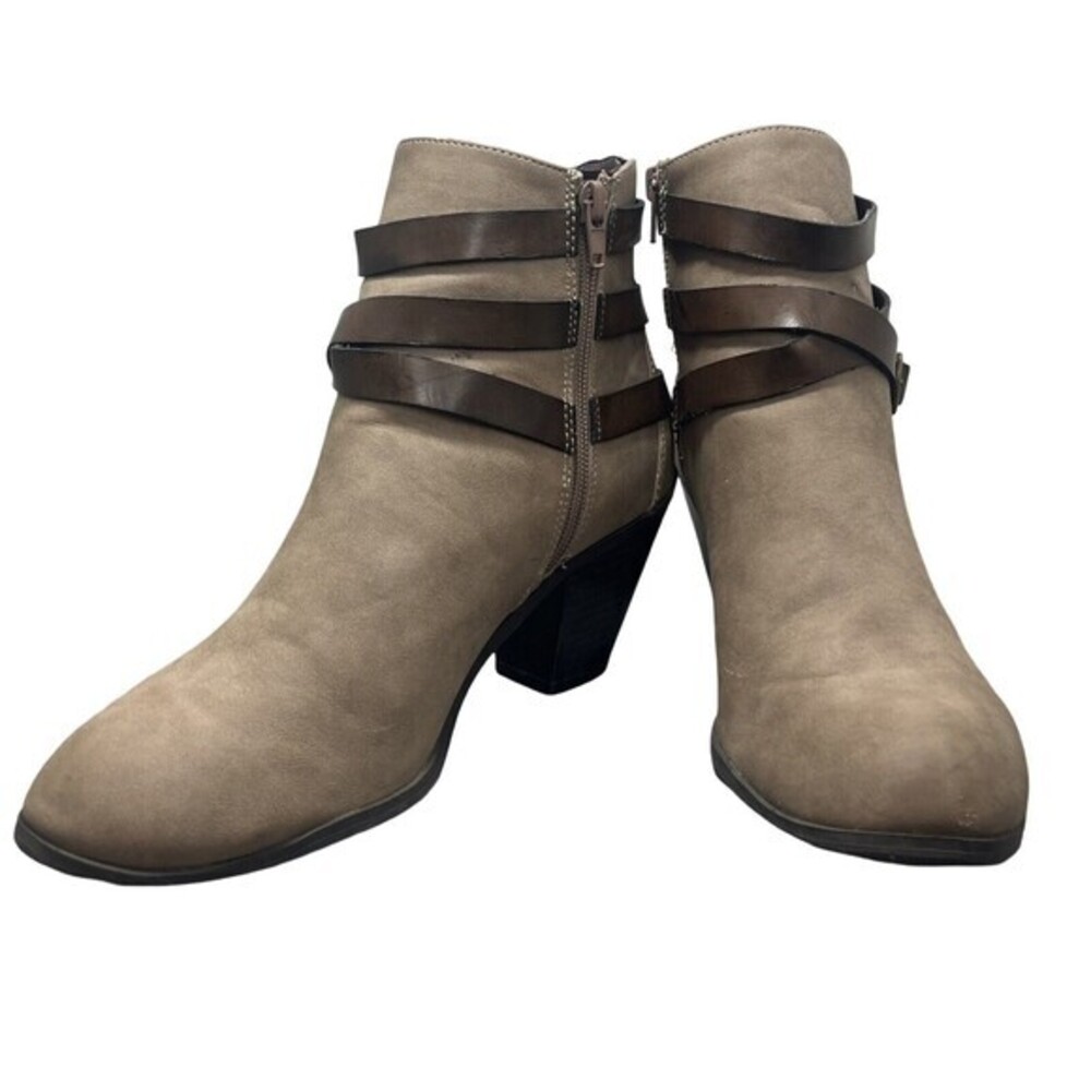 Brown Ankle Boots With Buckle  Size 8.5 Women